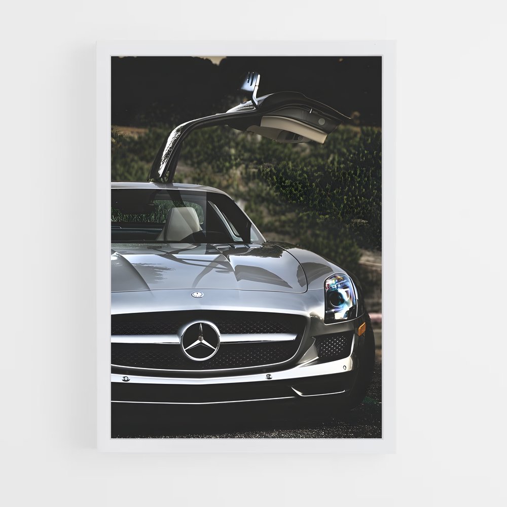 Poster exceptionnel AMG SLS – affiche Mercedes (vue 3)
